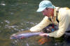 MG with release / Rogue River Steelhead Fly Fishing / Rogue River Steelhead Fishing Guide