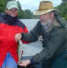 denise hiill and chuck wagner, mckenzie / trout and steelhead fly fishing / McKenzie River fly fishing guide